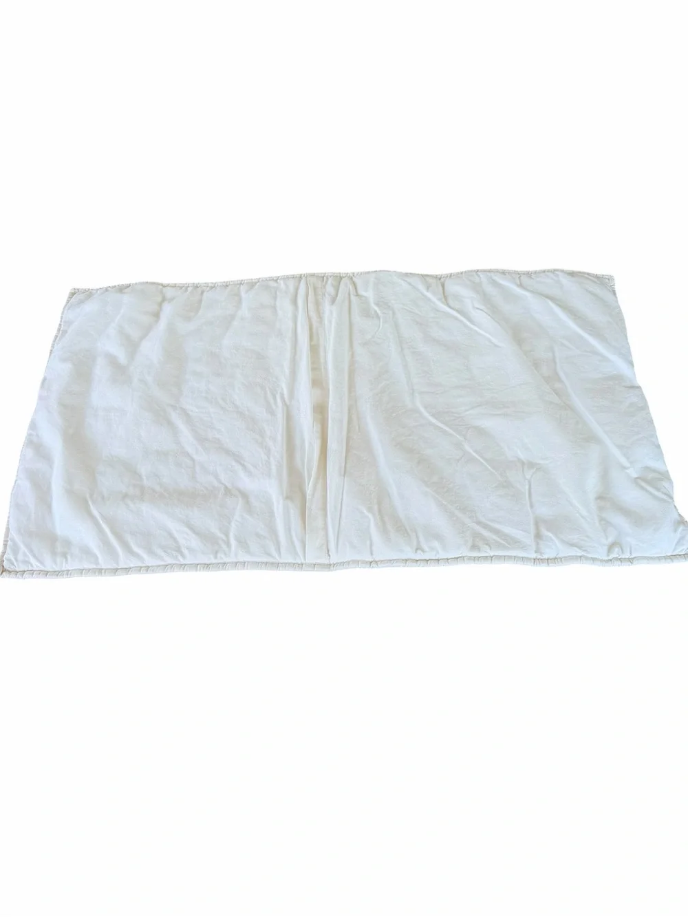 Pottery Barn Cozy Cloud 2-Piece King Sham Set Creamy White Cotton Chenille GUC